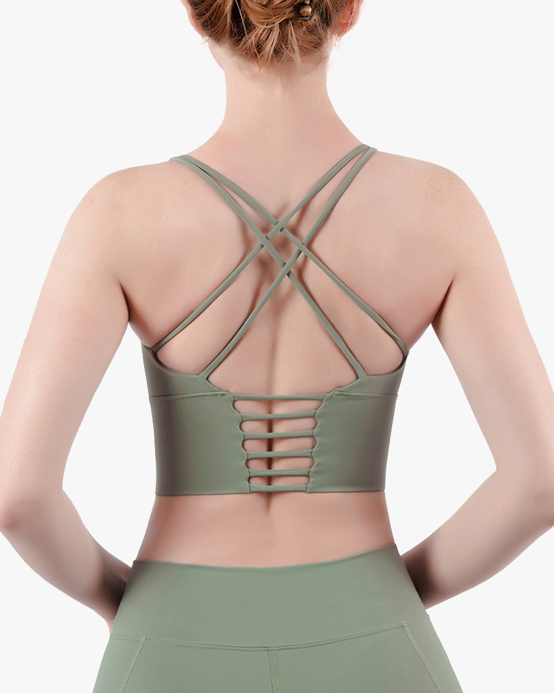 Women's Shockproof Gathering Sports Bra Yoga Bra