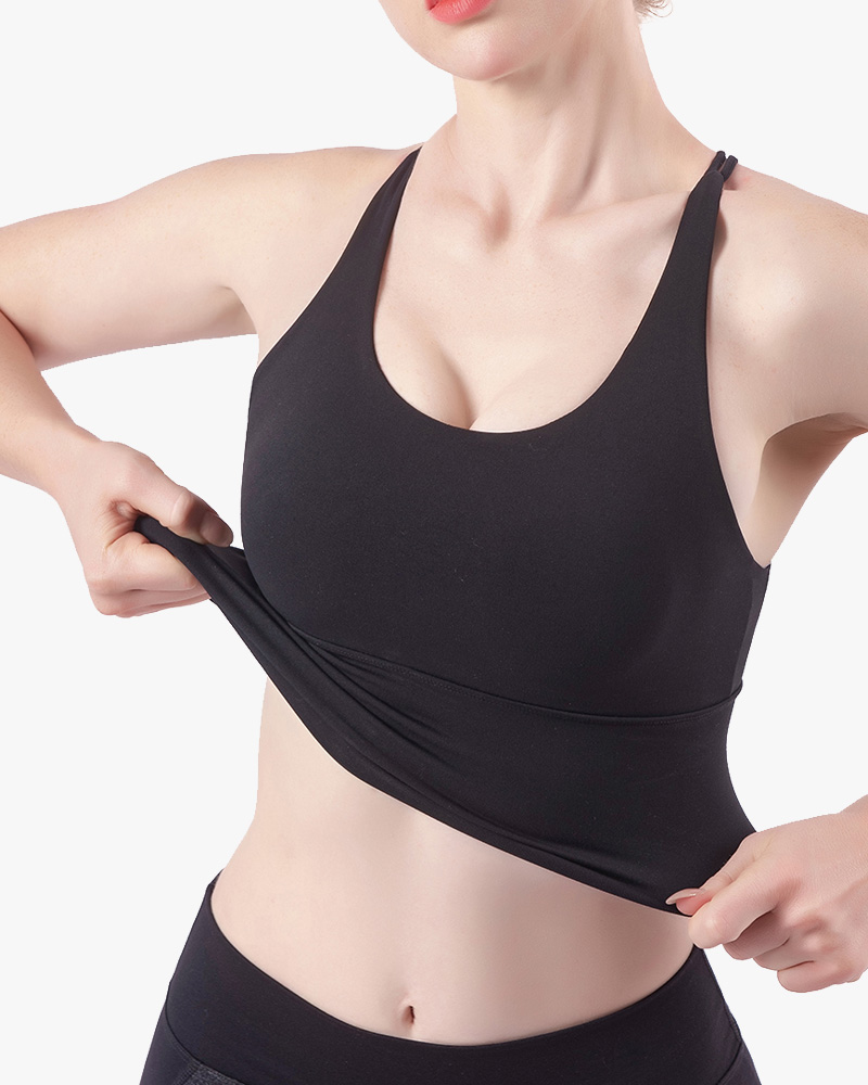 Women's Shockproof Gathering Sports Bra Yoga Bra