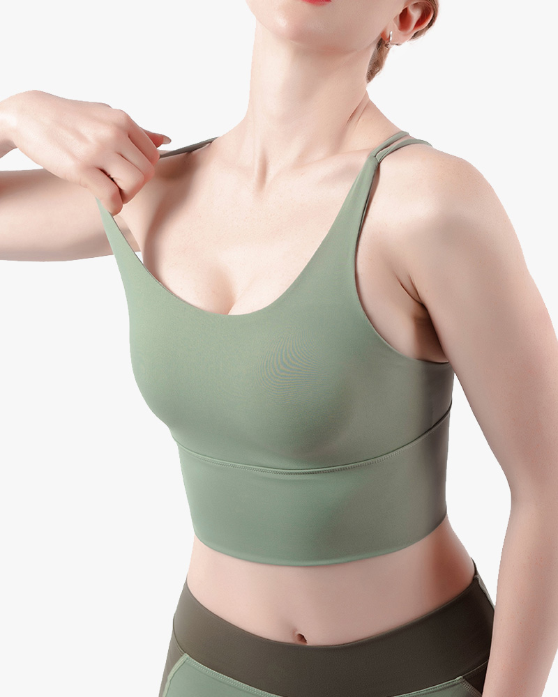 Women's Shockproof Gathering Sports Bra Yoga Bra