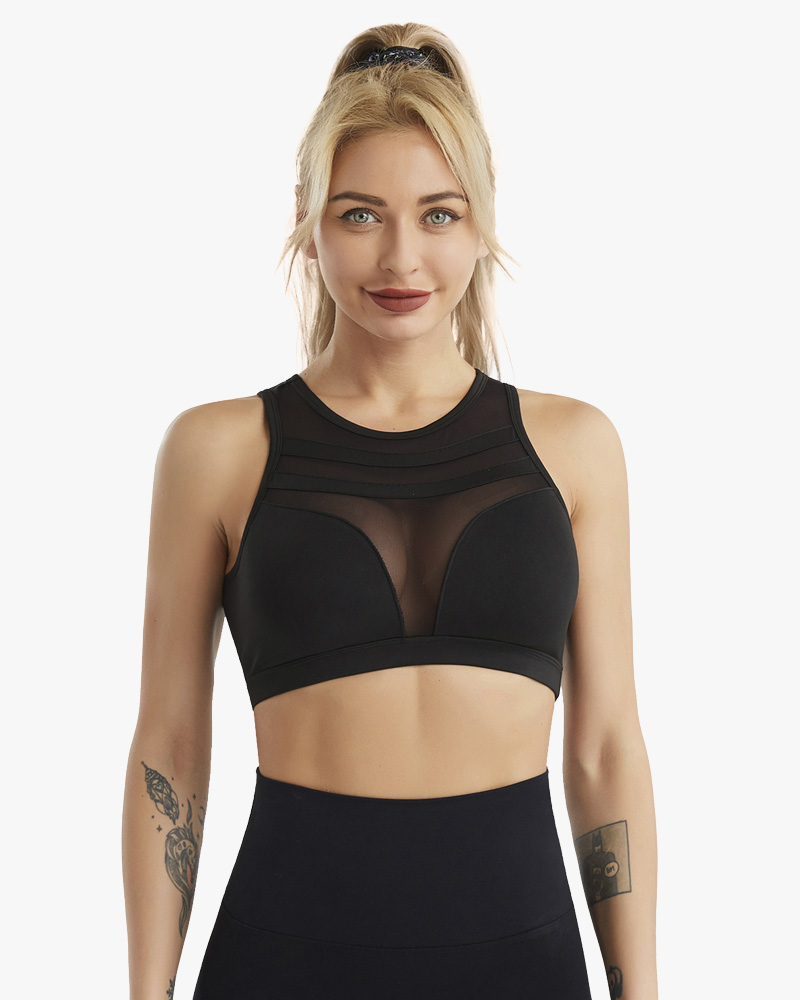 Women's Steel Ring Free Sports Bra Training Jump Exercise Running Fitness Top