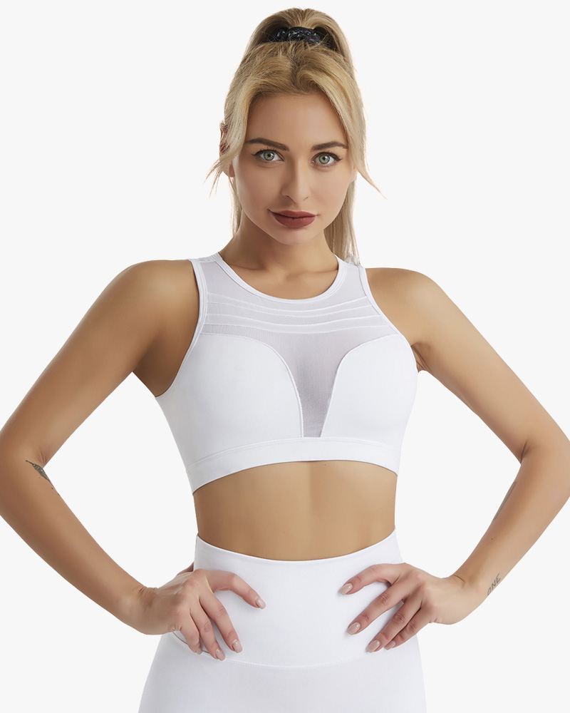 Women's Steel Ring Free Sports Bra Training Jump Exercise Running Fitness Top