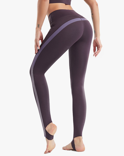 Contrast Sideseam Sports Stirrup Leggings