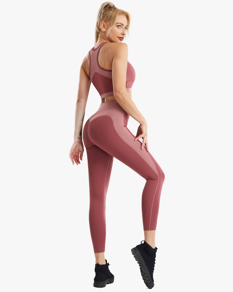 Spliced yoga pants