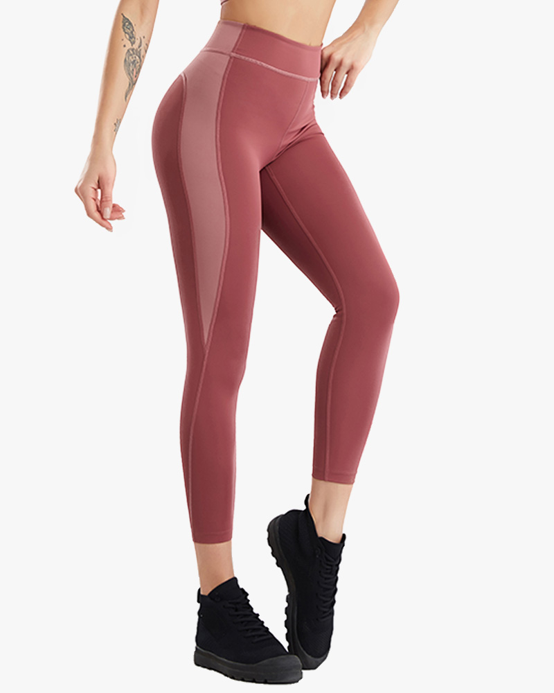 Spliced yoga pants