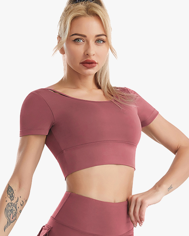 Women's athletic tops short sleeve