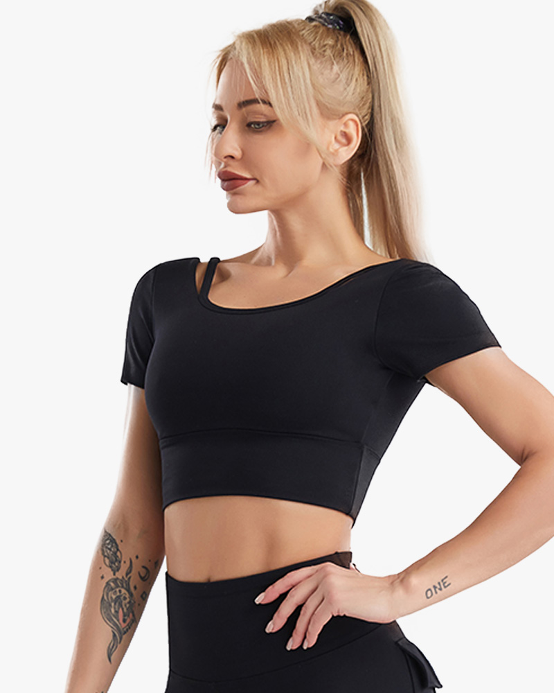 Women's athletic tops short sleeve