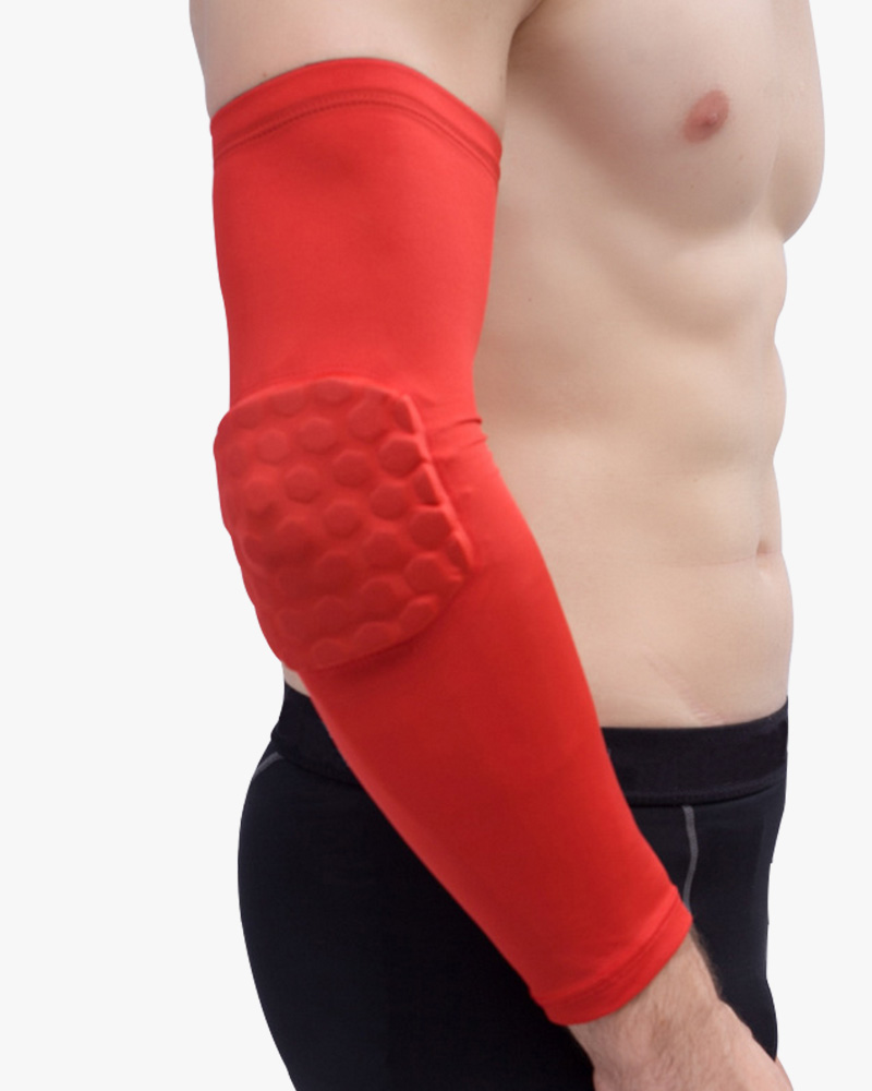 Crashproof Elastic Gym Sport Honeycomb Elbow Pads Guard Sleeve Elbow Protector