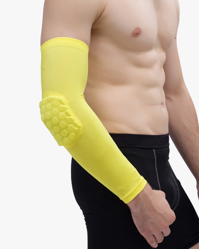 Crashproof Elastic Gym Sport Honeycomb Elbow Pads Guard Sleeve Elbow Protector