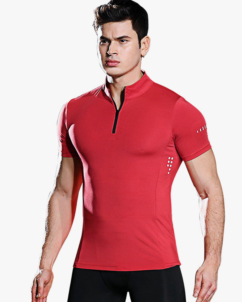 High elasticity short sleeve t shirts for men