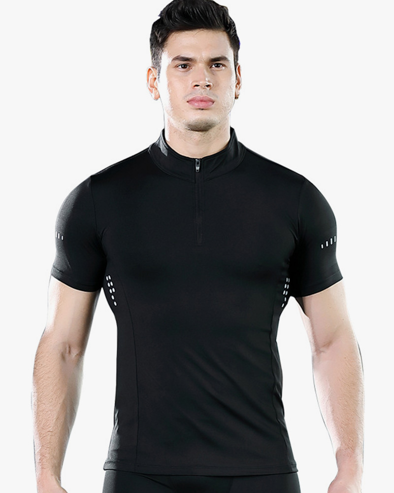 High elasticity short sleeve t shirts for men