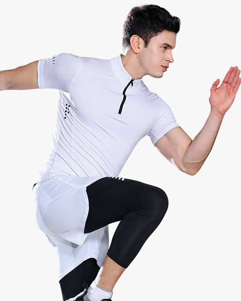 High elasticity short sleeve t shirts for men