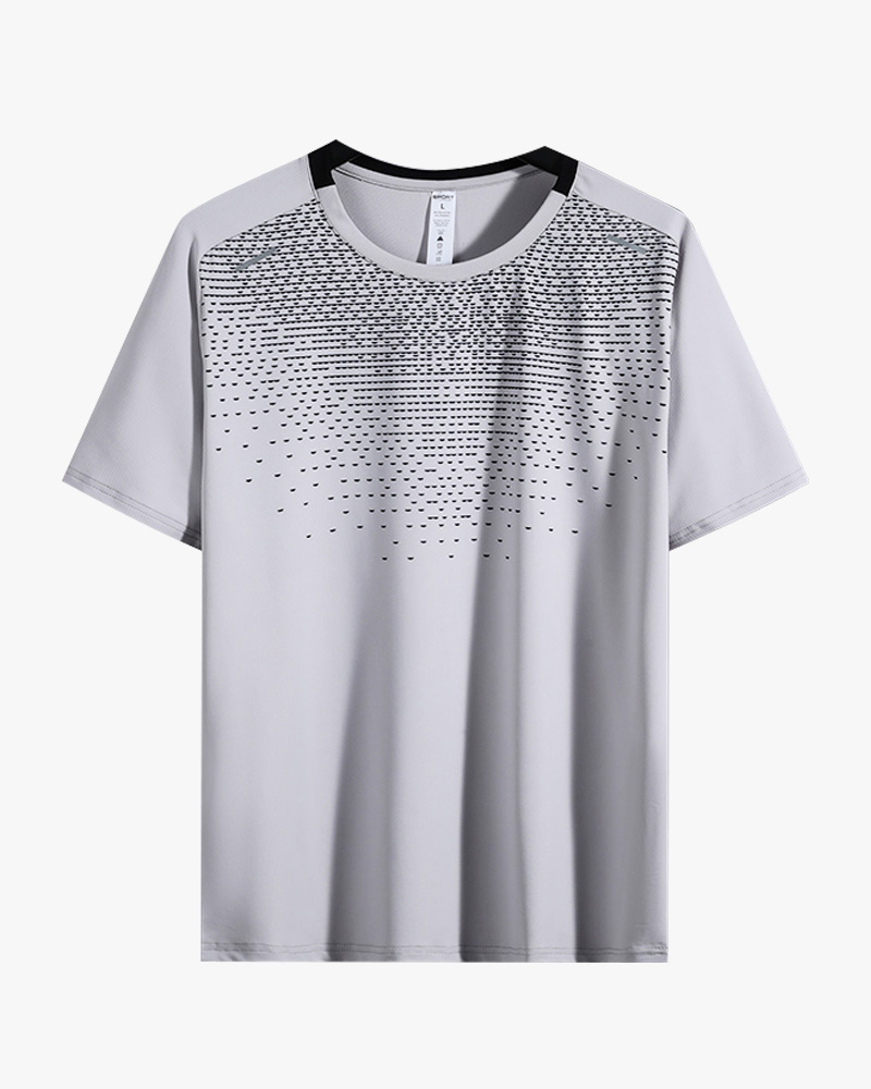 Zipper standing neck short sleeved sportswear