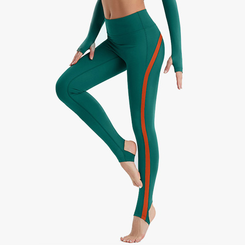 Contrast Sideseam Sports Stirrup Leggings