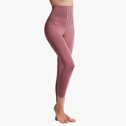 High waist front zipper leggings