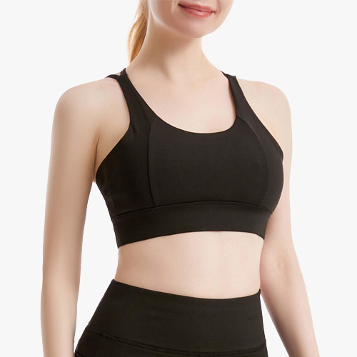 Womens underwear without steel ring gathering sports bra yoga suit 