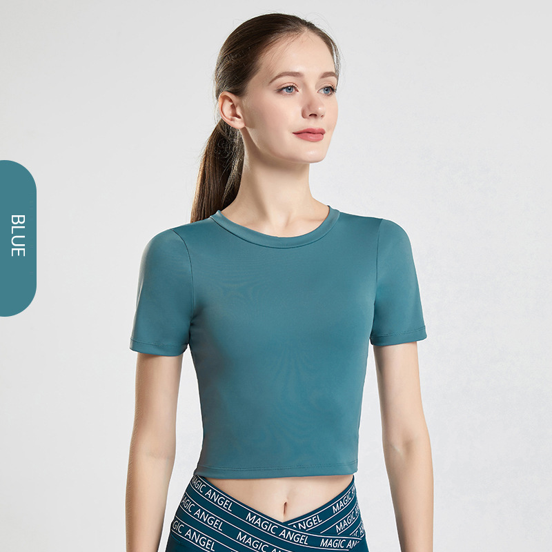 Custom women top short sleeve