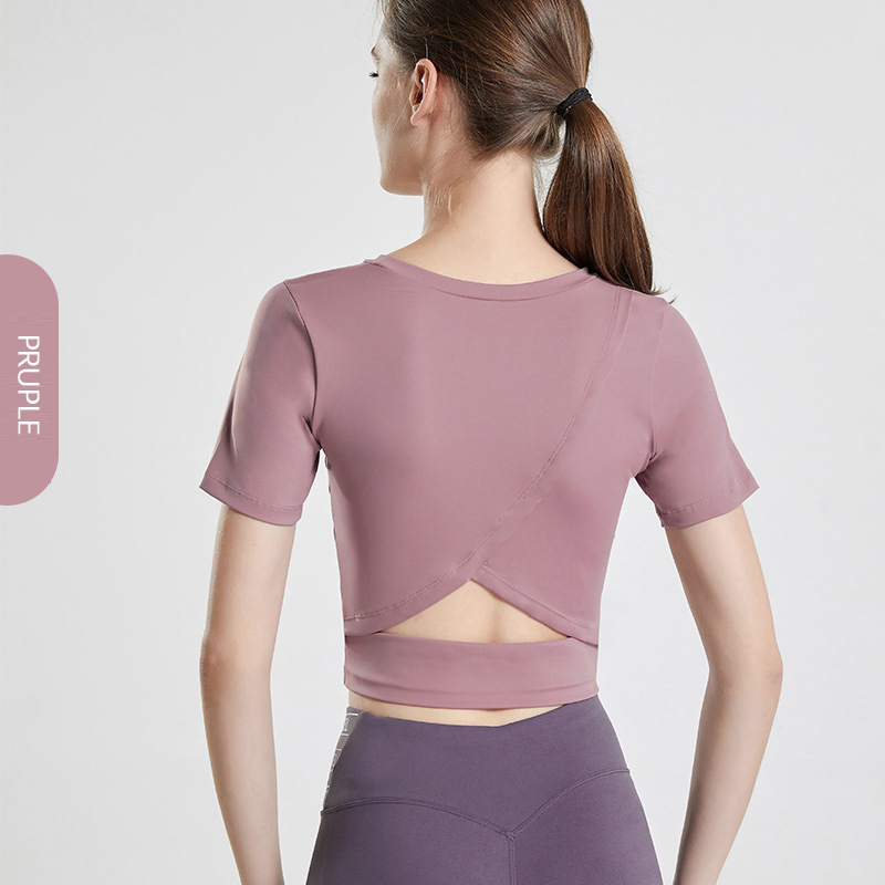 Custom women top short sleeve