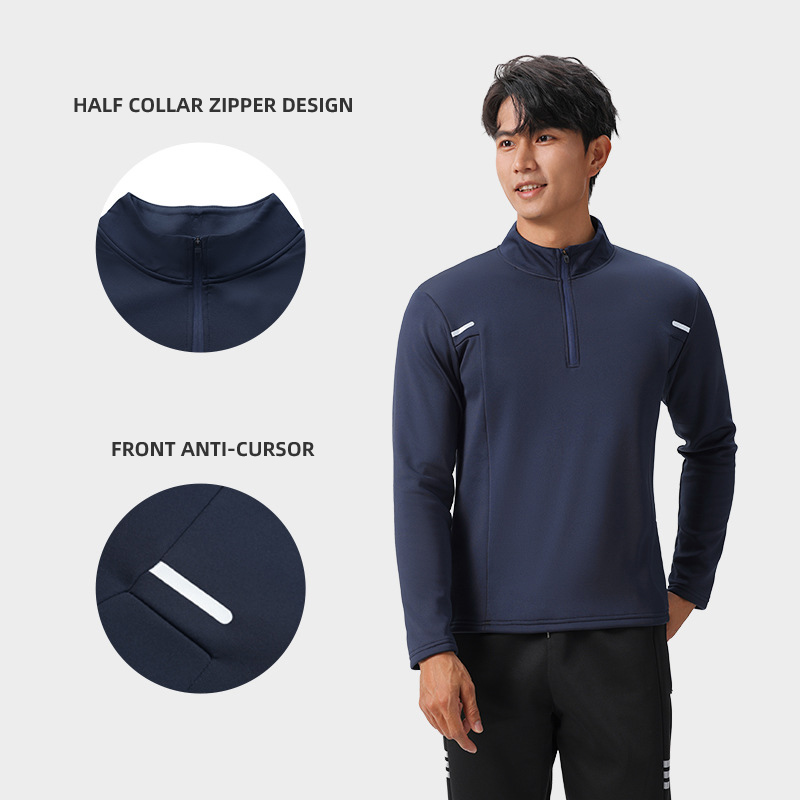Dri-fit long sleeve half zip