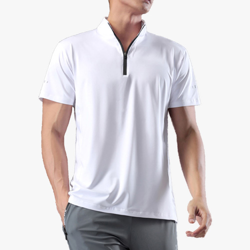 Quick Drying Men's Shirts With Stand-Up Collar