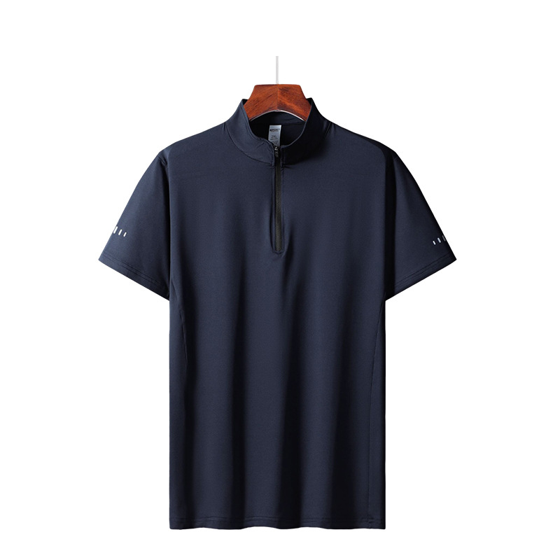 Quick Drying Men's Shirts With Stand-Up Collar