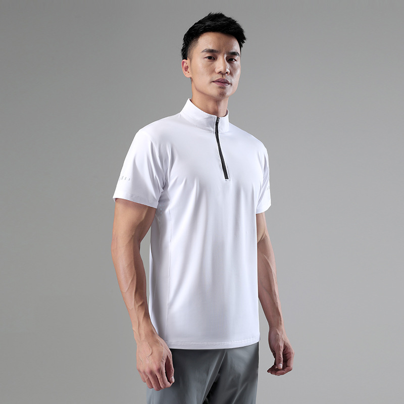 Quick Drying Men's Shirts With Stand-Up Collar