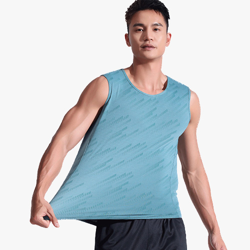 Custom sports vest sleeveless silk