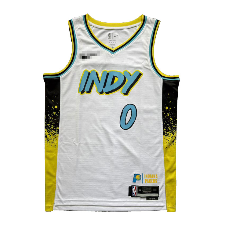 NBA 25 season Pacers official basketball jersey