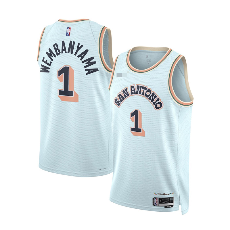 San Antonio Spurs Roster white jersey 2024-25