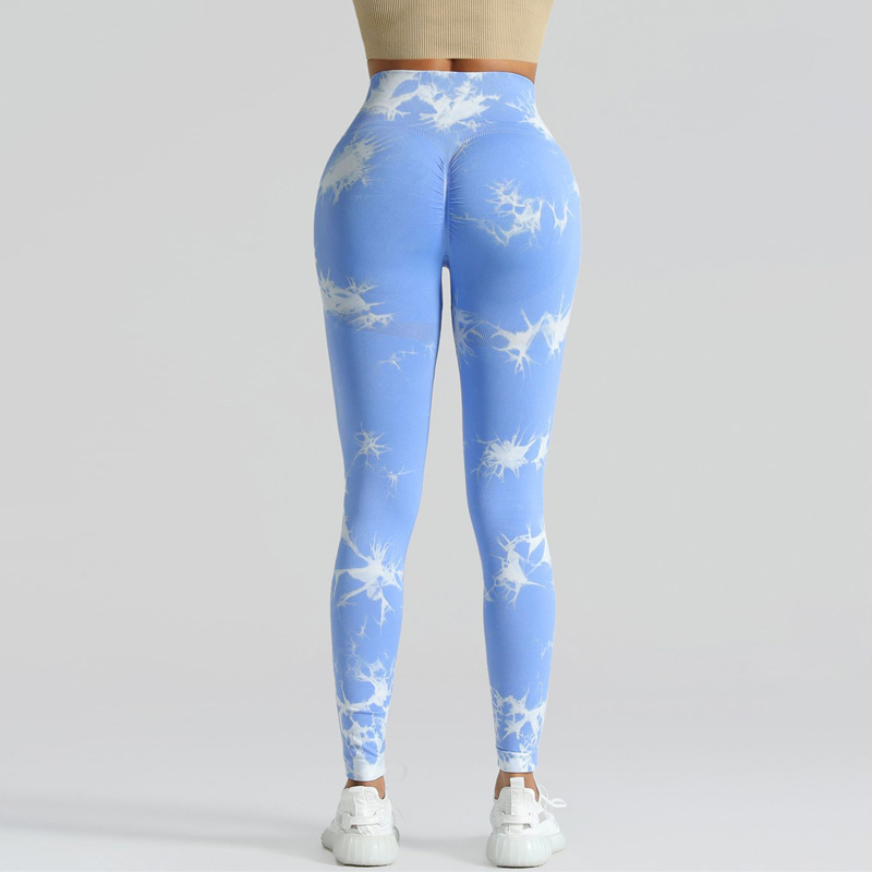 Women sexy Peach buttocks Tie dye yoga pants & leggings