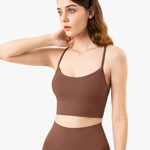 Y-back yoga tank top with thin straps