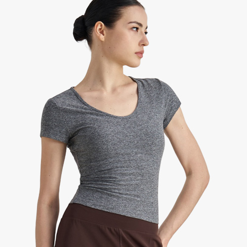 Women's Waist-Cinching Athletic Yoga Tee