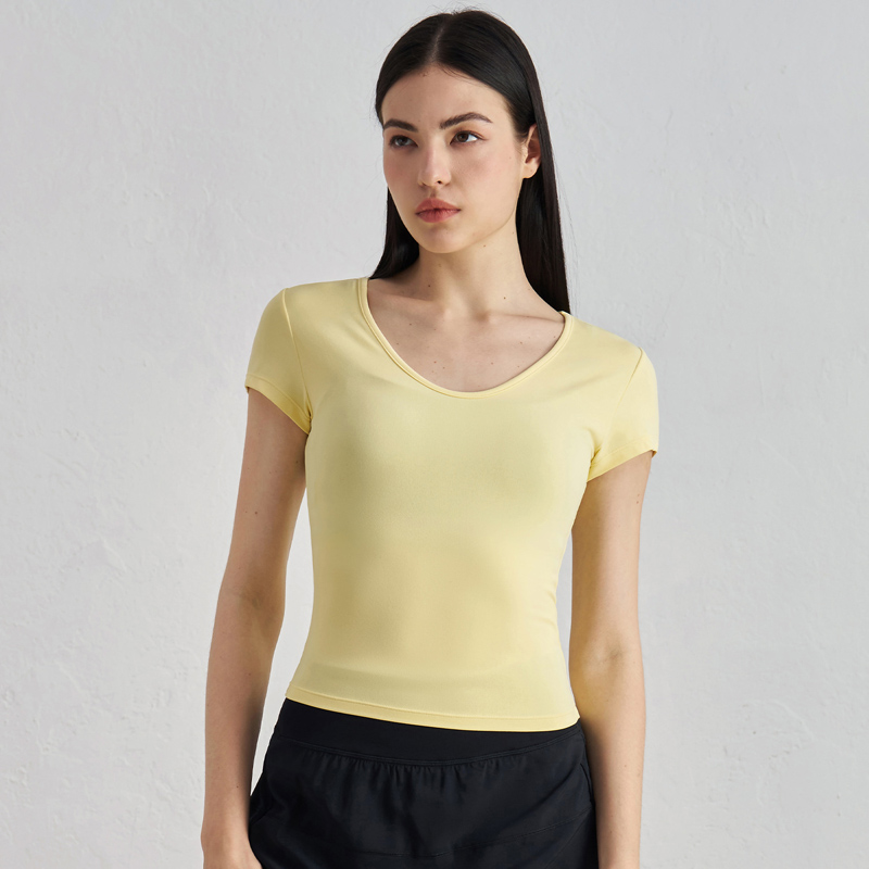 Women's Waist-Cinching Athletic Yoga Tee