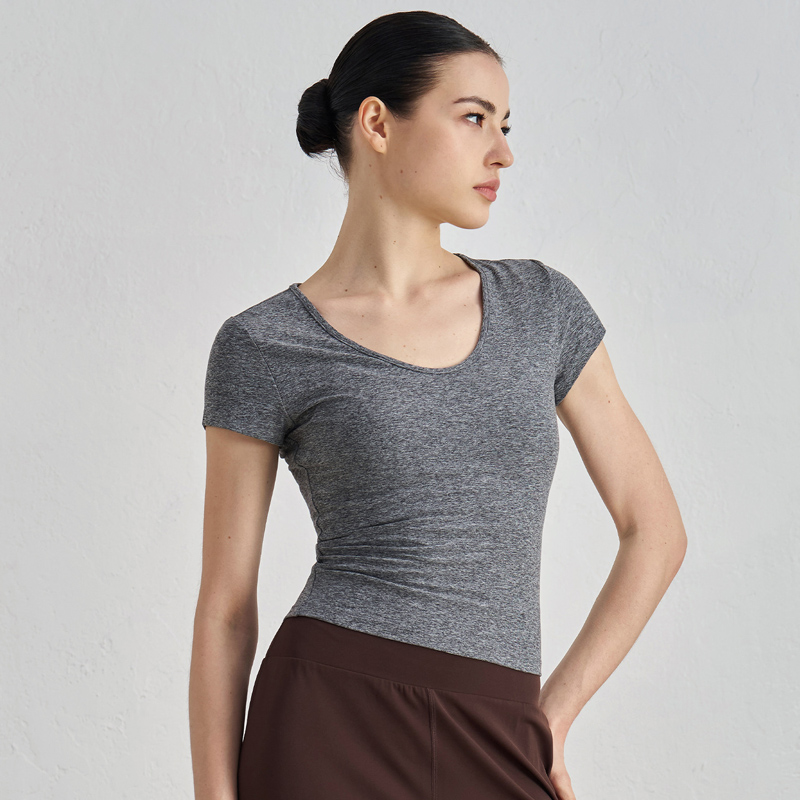 Women's Waist-Cinching Athletic Yoga Tee