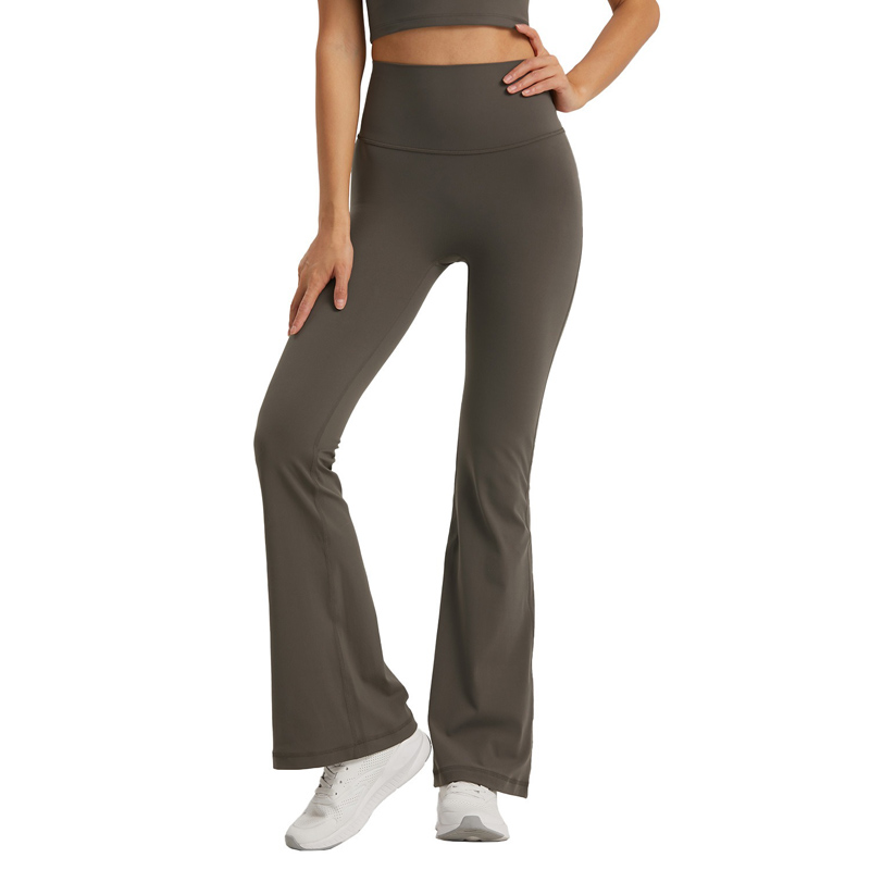 Women's  Seamless Yoga Pants | Slimming Free-Size Flared Leg Fitness Bottoms