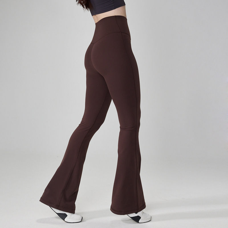 Women's  Seamless Yoga Pants | Slimming Free-Size Flared Leg Fitness Bottoms