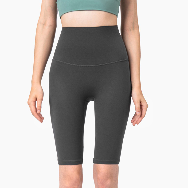 Custom Women's 5-Inch High-Waisted Gym Shorts | Outdoor Fitness & Sports Shorts | Kemhing Sportswear