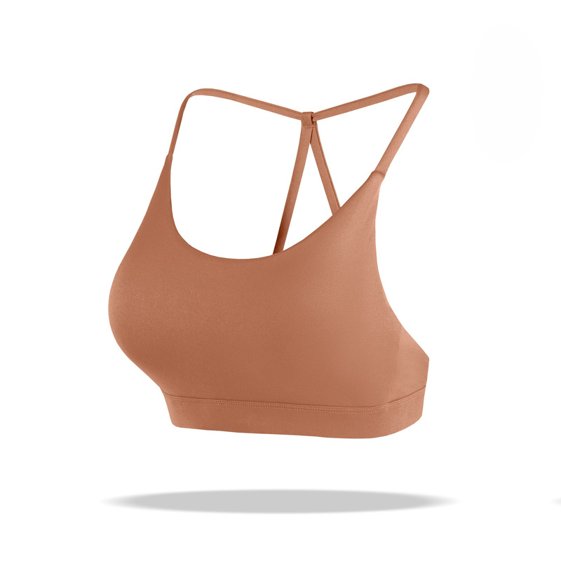 Women's Seamless Push-Up Sports Bra Ultra Thin Straps, Zero Feel Support for Yoga & Gym