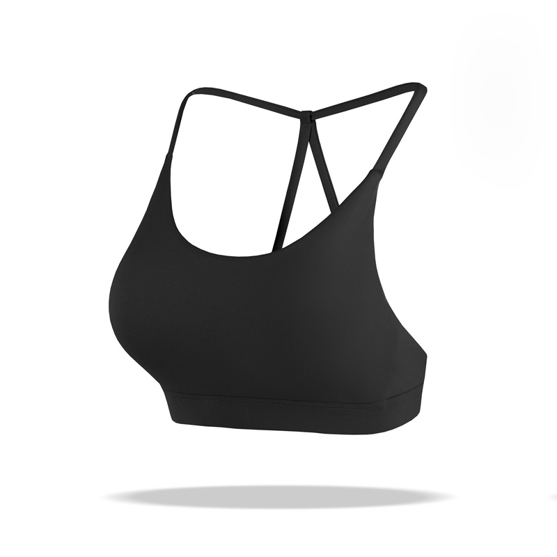 Women's Seamless Push-Up Sports Bra Ultra Thin Straps, Zero Feel Support for Yoga & Gym