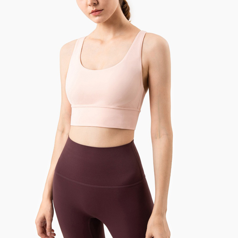 Women Cross Beauty Straps Yoga Underwear with Chest Pads