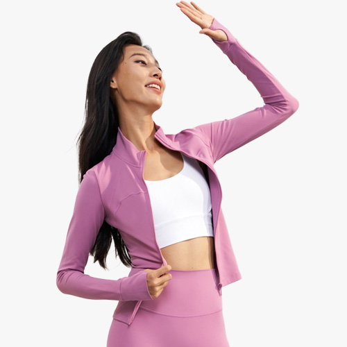 High-Neck Fleece-Lined Thermal Yoga & Outdoor Sports Tops | Cozy & Warm Activewear |