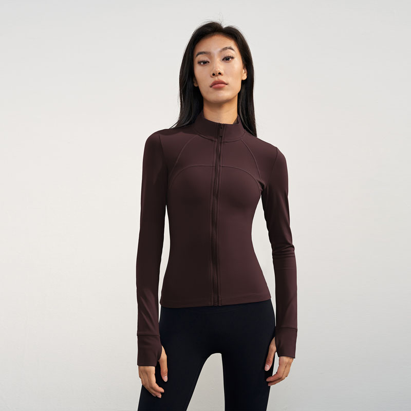 High-Neck Fleece-Lined Thermal Yoga & Outdoor Sports Tops | Cozy & Warm Activewear |