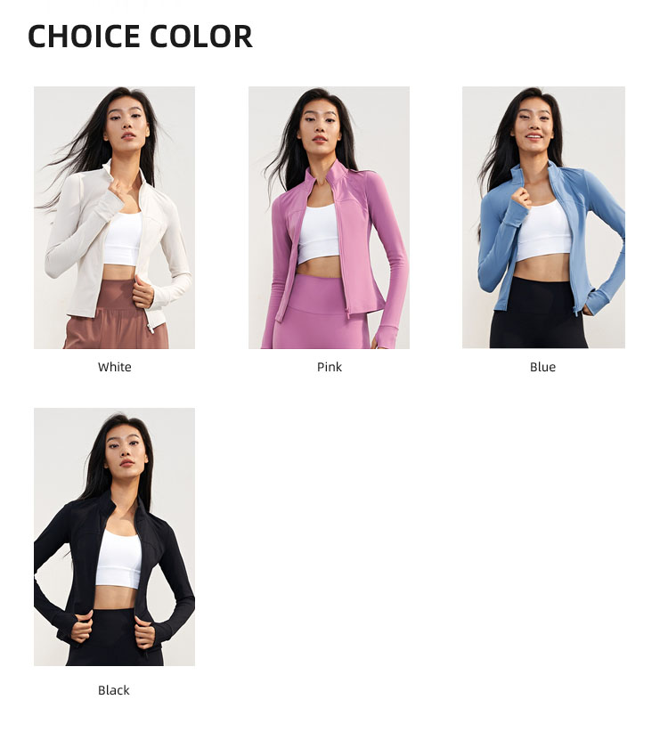 Stand-Neck Fleece-Lined Yoga Tops