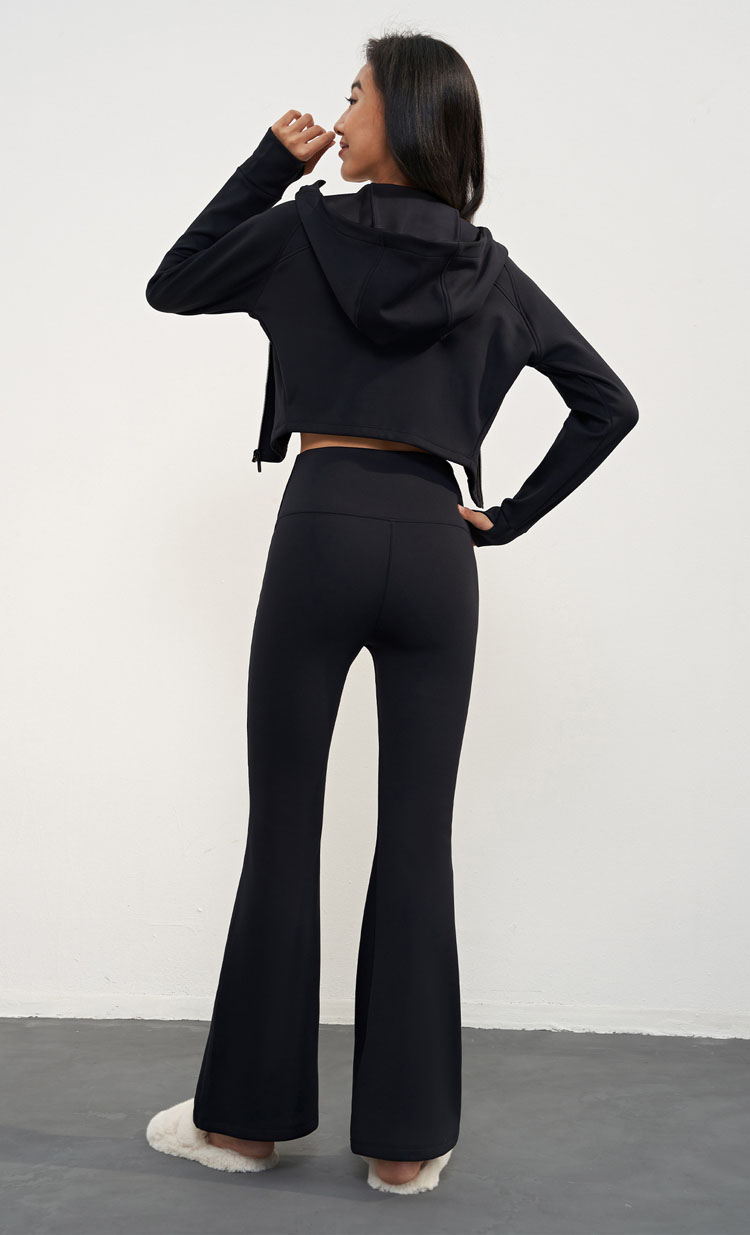 fleece-lined yoga coat