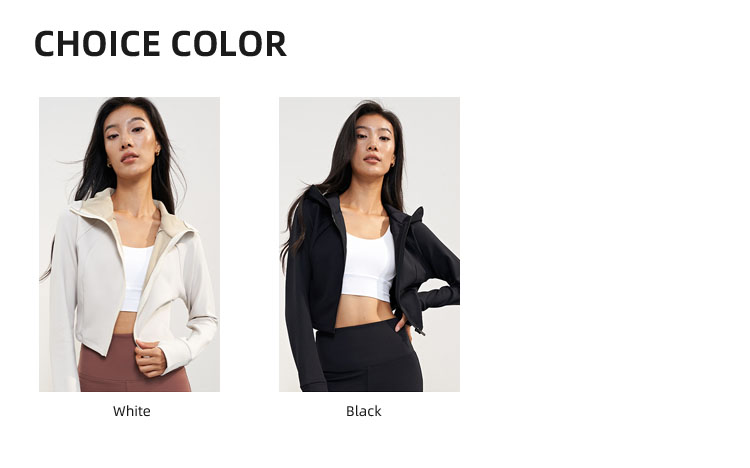 Cropped Hooded Yoga Jacket