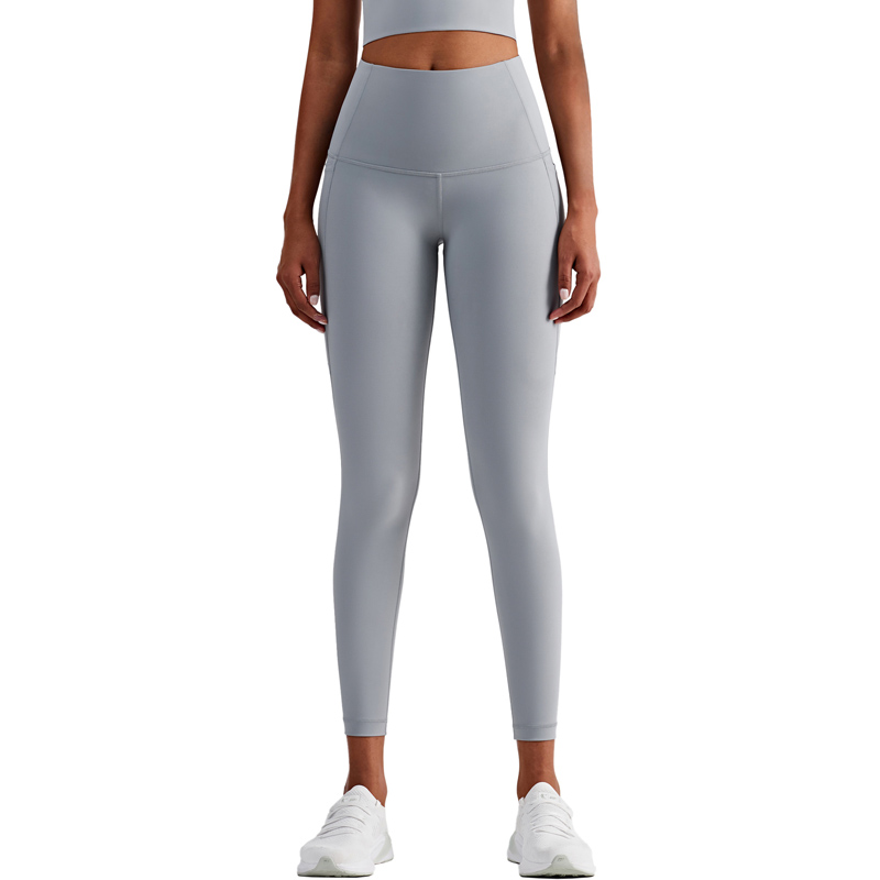 Custom Women's Outdoor Sports Leggings with Side Pockets & Peach Booty Lifting