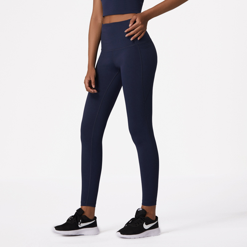 Custom Women's Outdoor Sports Leggings with Side Pockets & Peach Booty Lifting