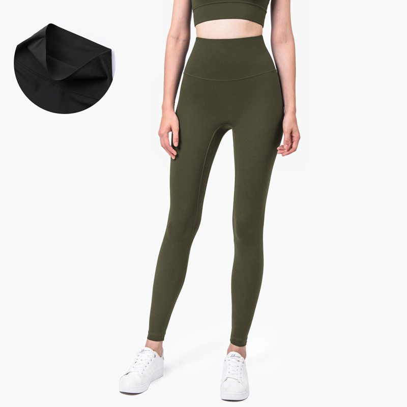 Seamless No Front Seam Anti-Roll Yoga Leggings | High-Waisted Workout Leggings for ladies