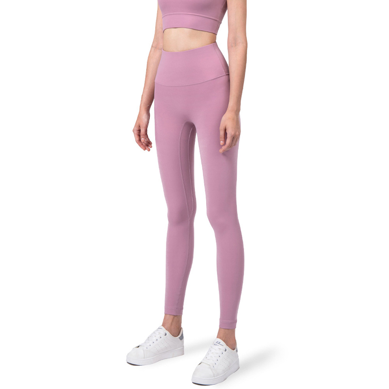 Seamless No Front Seam Anti-Roll Yoga Leggings | High-Waisted Workout Leggings for ladies