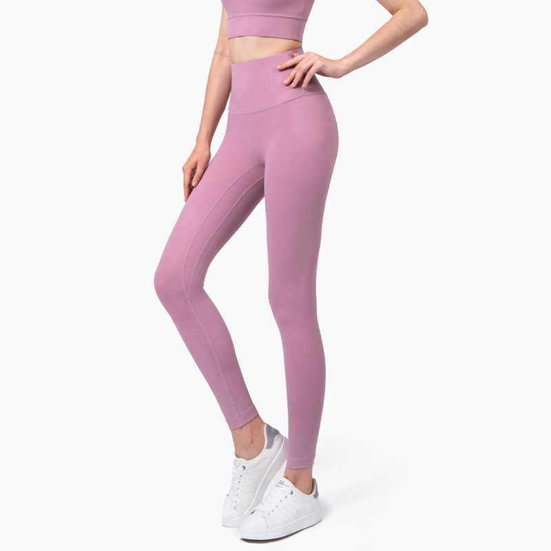 Seamless No Front Seam Anti-Roll Yoga Leggings | High-Waisted Workout Leggings for ladies
