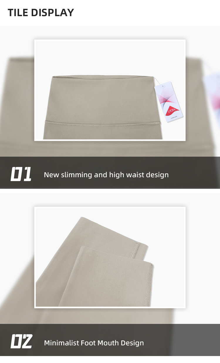 Flared High-Waisted Leggings Tummy Control for Casual Wear